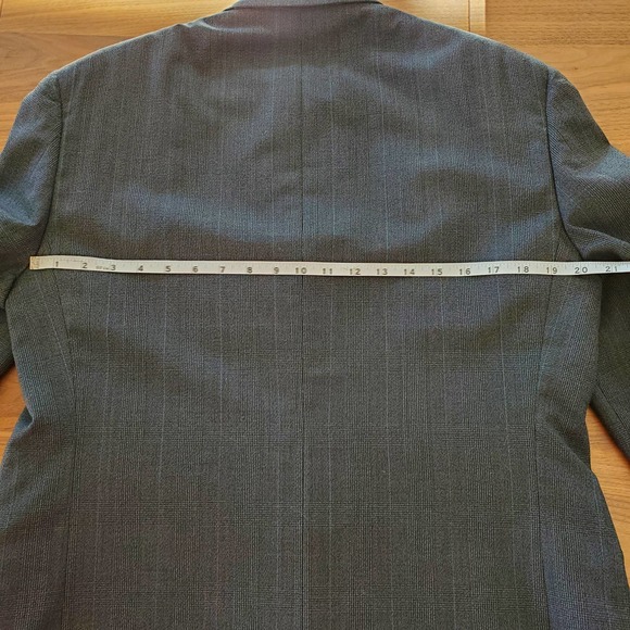 Tom James Men's 3 Button Single Breasted Blazer Sz 42 Gray Career Formal - Picture 12 of 12